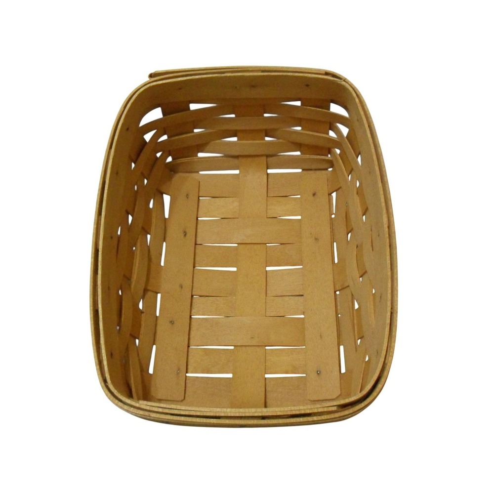 EUC Vintage Longaberger Slant Basket 2001 Signed 8x6.5 Cottage Granny Core
